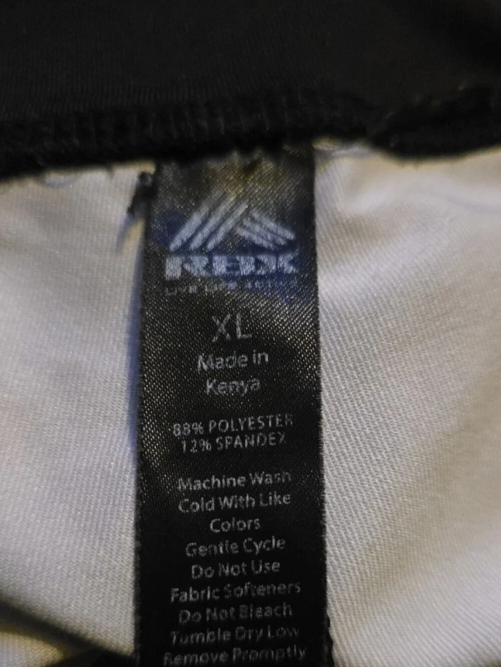 Reebok Purple, Blue & White Geo-Print Capri Leggings